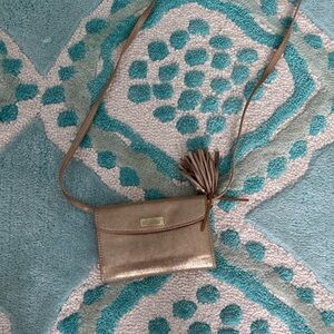 Lilly Pulitzer Gold Crossbody Bag